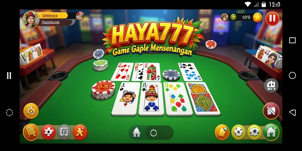 Tampilan permainan Gaple yang seru di HAYA777.