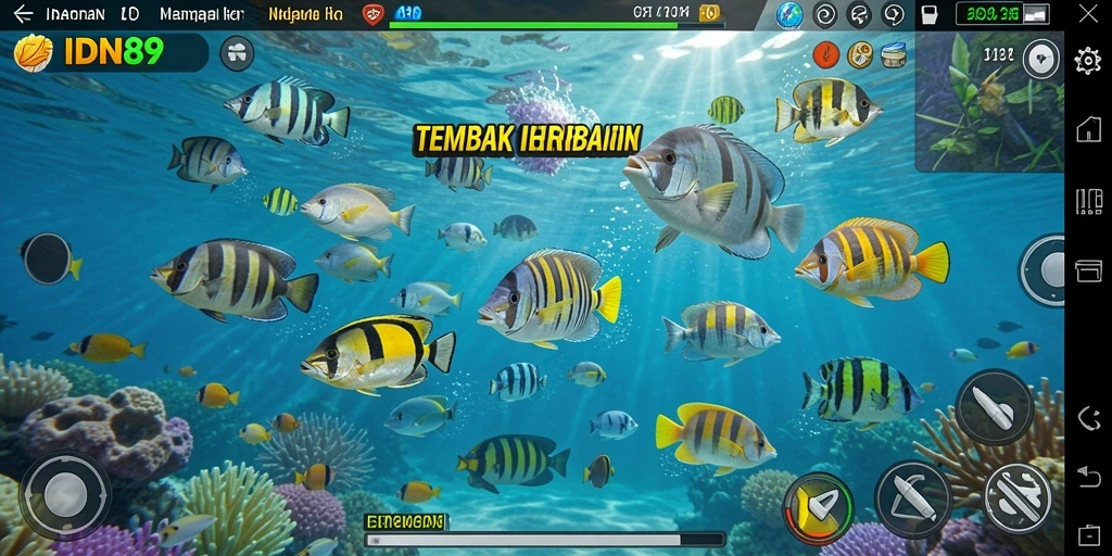 Tangkapan layar gameplay seru IDN89 Tembak Ikan.