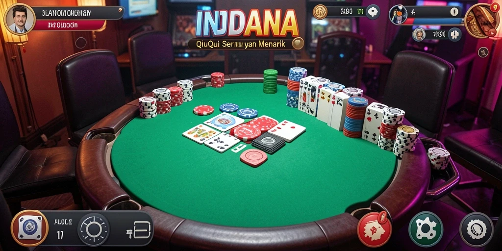 Screenshot gameplay <strong>INDAAA</strong> yang menunjukkan serunya bermain QiuQiu.
