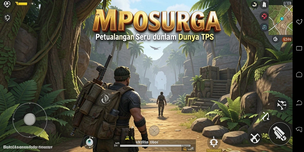Tangkapan layar gameplay MPOSURGA menampilkan aksi TPS yang mendebarkan.