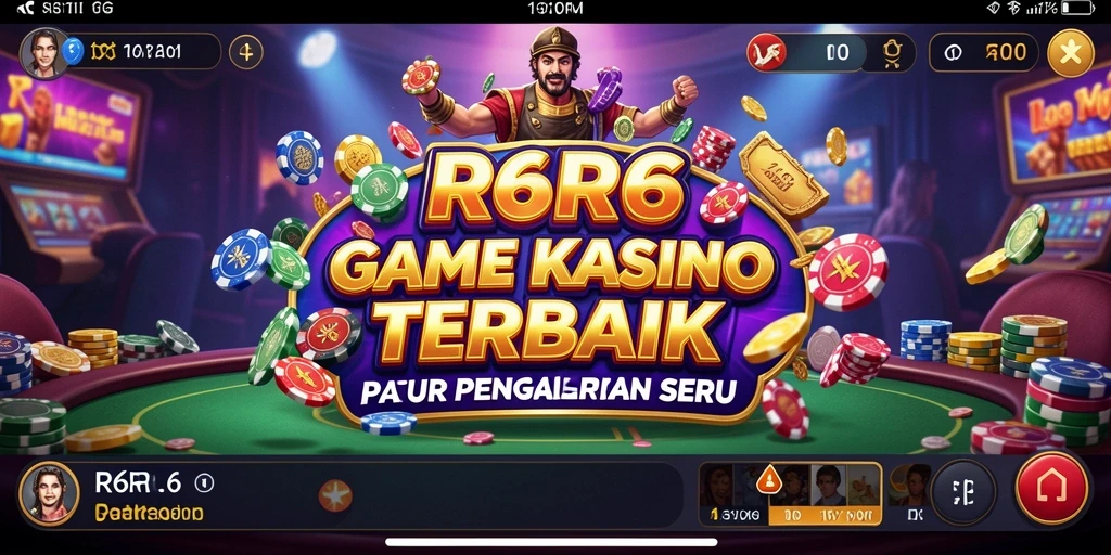 Tampilan permainan seru di R6R6 dengan grafik menawan.