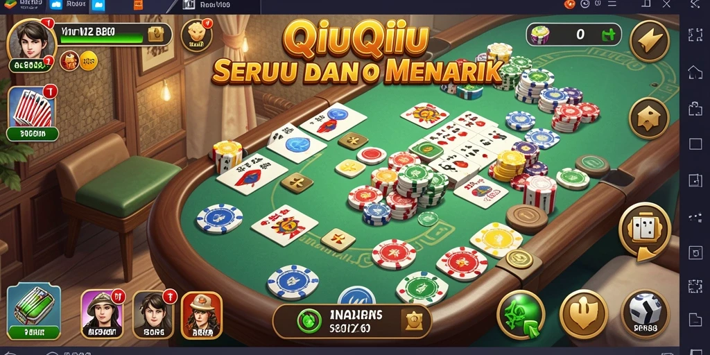 Tampilan gameplay seru dalam permainan QiuQiu RR89.