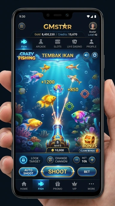 Tampilan utama aplikasi gmstar dengan katalog aplikasi.